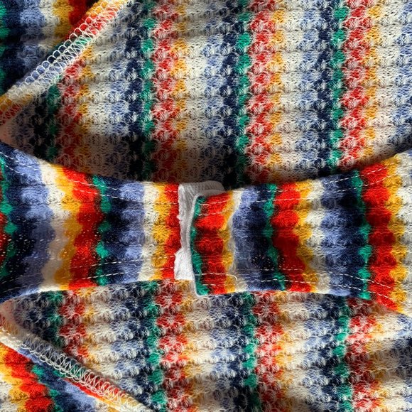 NWOT Striped Honeycomb Knit Bodysuit size Large - Picture 6 of 6